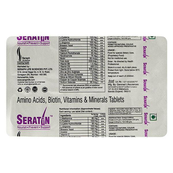 SERATIN Tablet 10's - Supplements-Vam