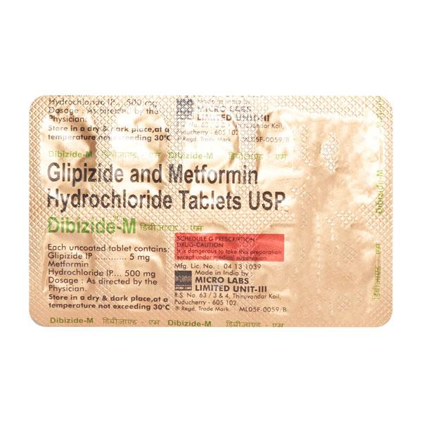 Dibizide M Tablet 10'S - Diabetes-Ant