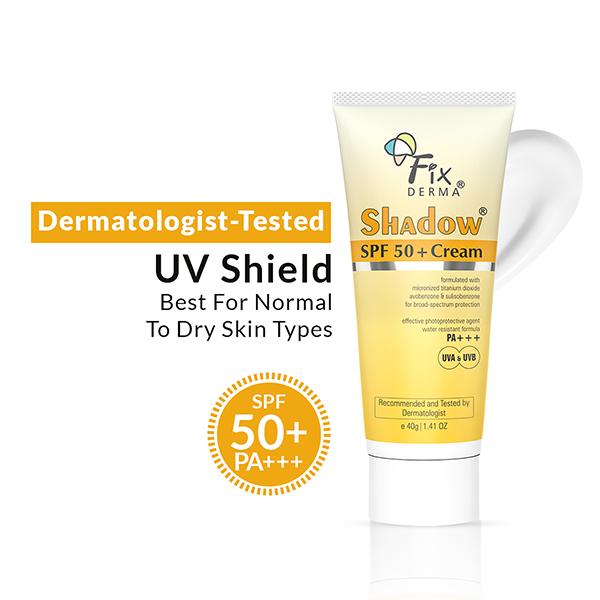Fixderma Shadow SPF 50+Cream 40gm - Face Sunscreen