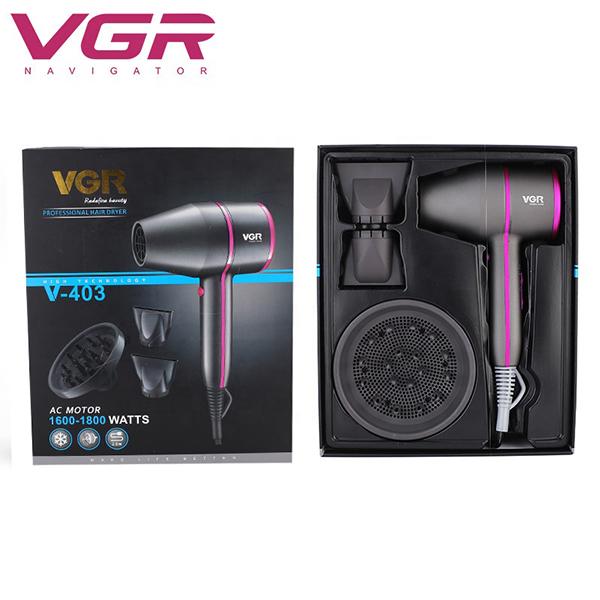 VGR V-403 Professional Hair Dryer 3 Heat Setting comes with Diffuser, Concentrator. 1's - Hair Dryers