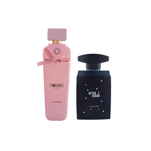 Netmeds | Maryaj Cosmo Girl EDP Floral Powdery Perfume And Maryaj After Dark EDP Woody Aromatic Perfume 200 ml