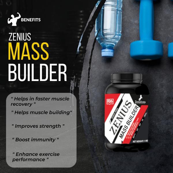 Zenius Super Mass Builder Powder 1 kg - Workout Essentials