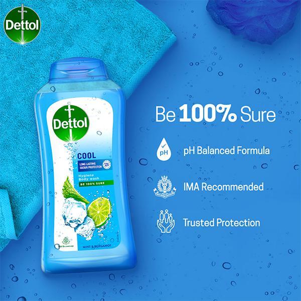 Dettol Long Lasting Hygiene Body Wash - Cool 250 ml - Shower Gels & Body Wash