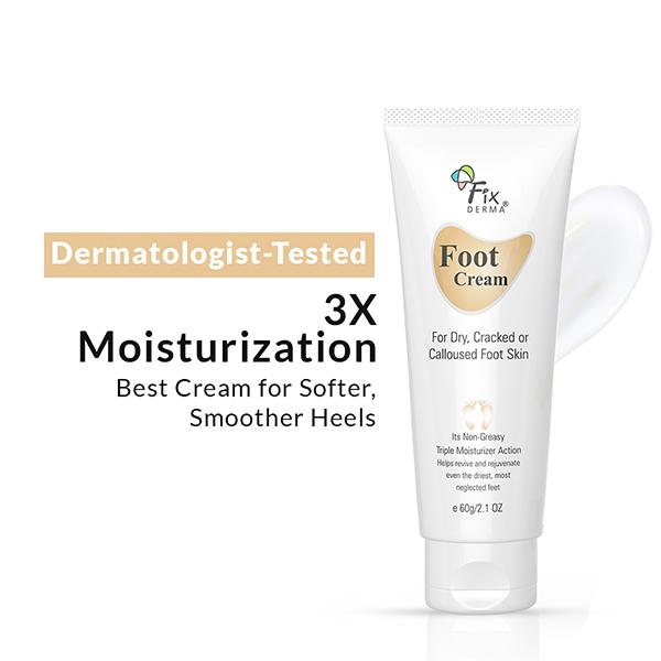 Fixderma Foot Cream For Dry, Cracker Or Calloused Foot Skin 60gm - Face Creams
