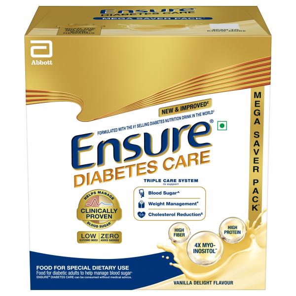 Netmeds | Ensure Diabetes Care Specialized Nutrition Drink Refill - Vanilla Delight Flavour 1.9 kg