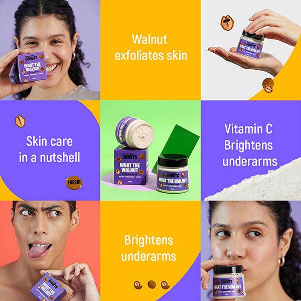 GONUTS By Bewakoof What the Walnut Underarm Scrub 100 gm - Hand Creams