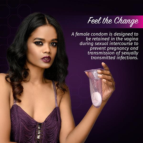 Pee Safe Domina Female Condom (pack of 2) 1's - Plain/Flavoured Condoms