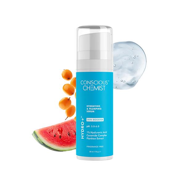 Netmeds | Conscious Chemist 1% Hyaluronic Acid Serum For Hydrating & Plumping Skin with Ceramides 30ml