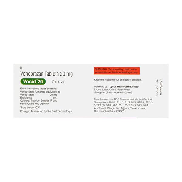 VOCID 20 Tablet 10's - General-P