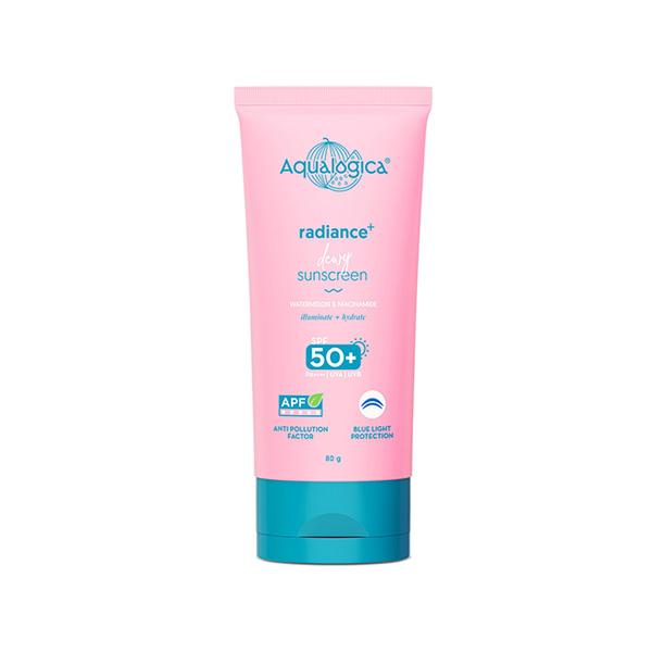 Netmeds | Aqualogica Radiance + Dewy Sunscreen With Watermelon & Niacinamide With SPF 50 & Pa +++ 80 gm