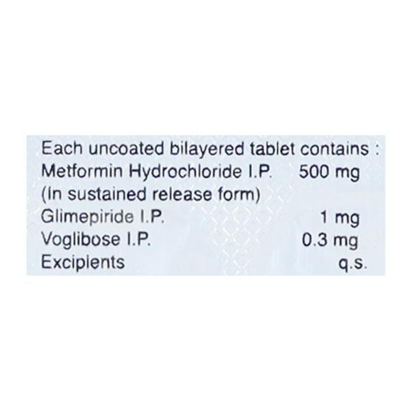 Trivoglitor Forte 1mg Tablet 10'S - Diabetes-Ant