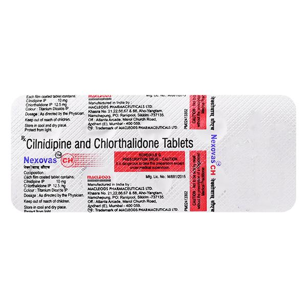 Nexovas CH Tablet 10'S - Hypertension-Cal