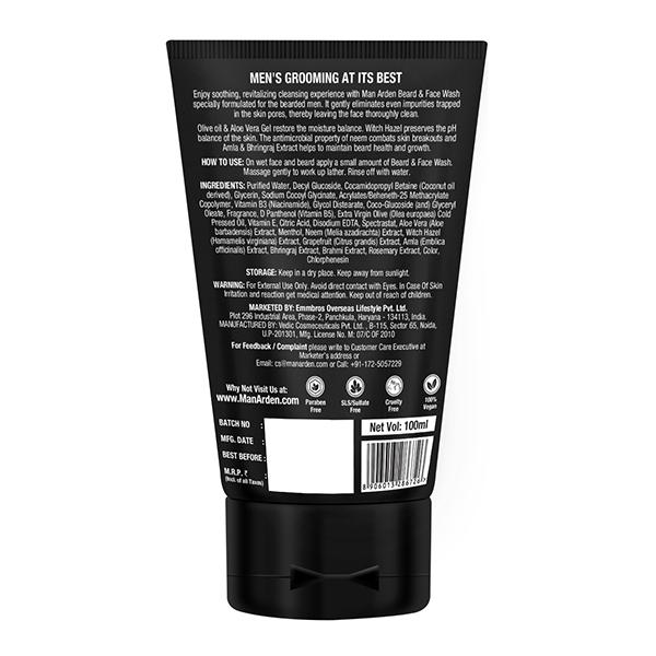 Man Arden Beard & Face Wash 100 ml - Face Wash & Cleansers