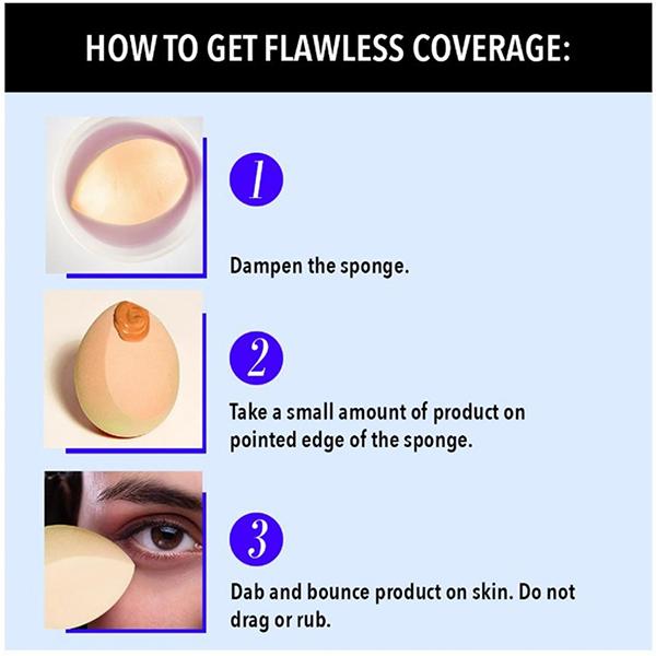 Blue Heaven Super Blendable Make-Up Sponge Beige 15.9 gm - Sponges & Applicators