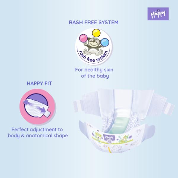 Bella Baby Happy Diapers 44's (S) - Diapers & Wipes