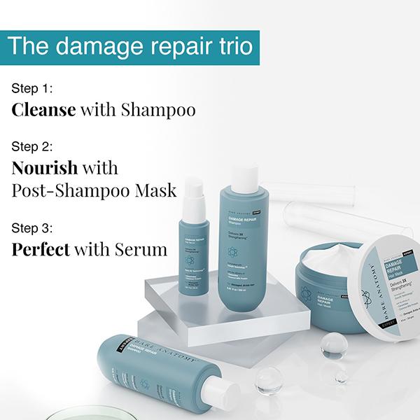 Bare Anatomy Damage Repair Hair Shampoo + Hair Mask Kit ( 250ml + 250gm) 1's - Shampoos