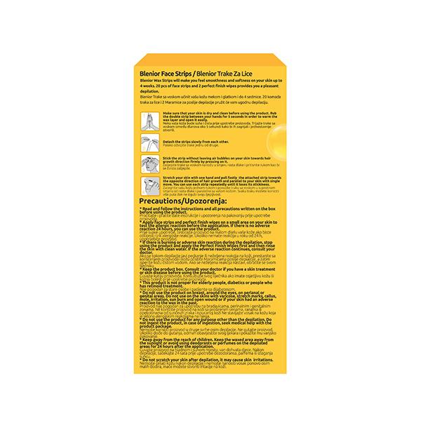 Blenior Face Strips 20 Pcs Normal 1's - Hair Removal Accessories