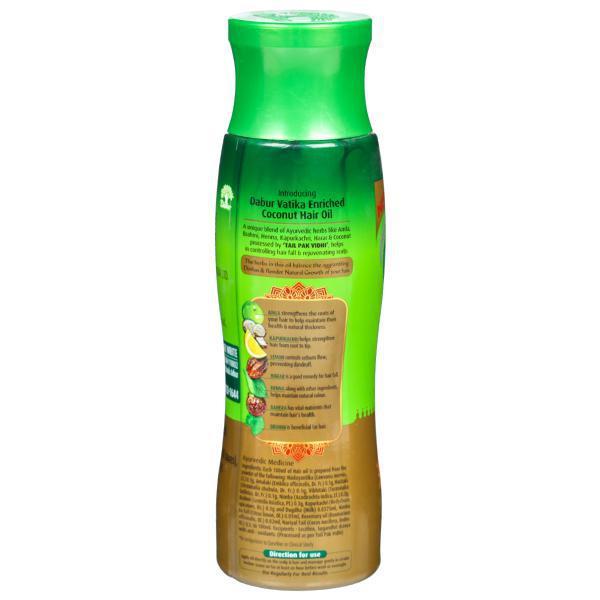 Dabur Vatika Enriched Coconut Hair Oil 300 ml (Free Dabur Red Toothpaste 100 g) - Hair Oils