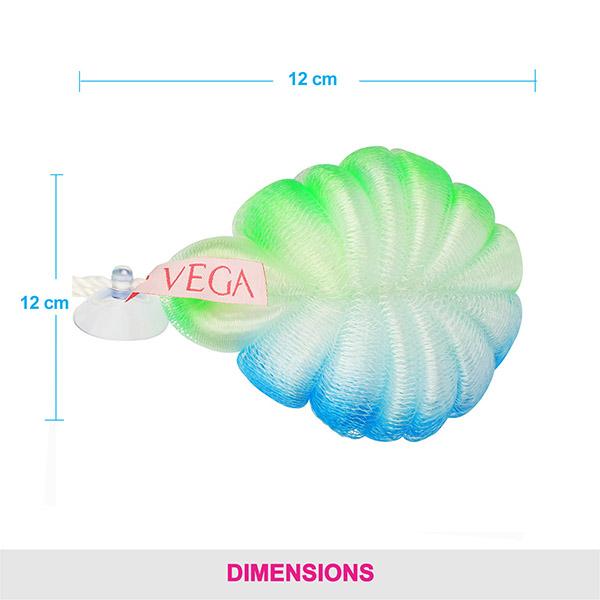 Vega Flower Sponge (BA - 3/3) 76 gm - Loofahs & Sponges