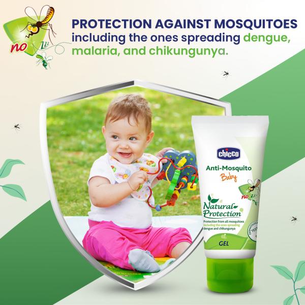 Chicco Baby Anti Mosquito Natural Protection Gel 50 ml - Mosquito Repellent