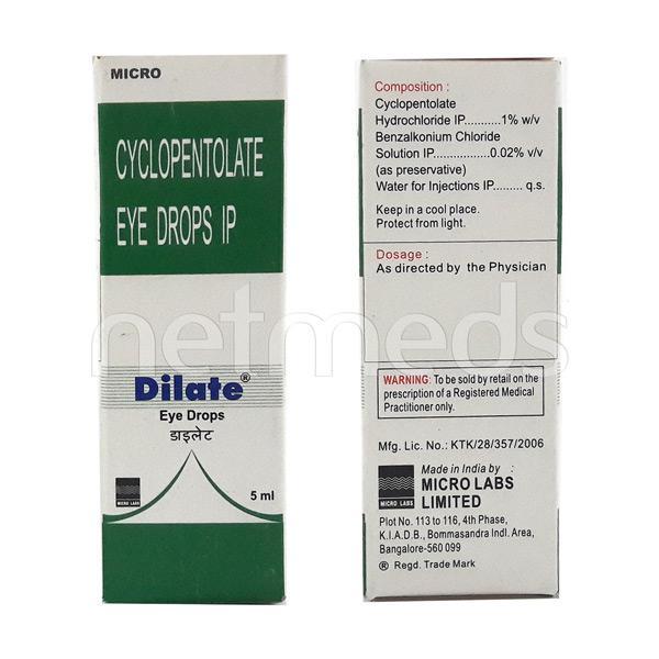 Dilate 1% Eye Drops 5ml - Mydriasis
