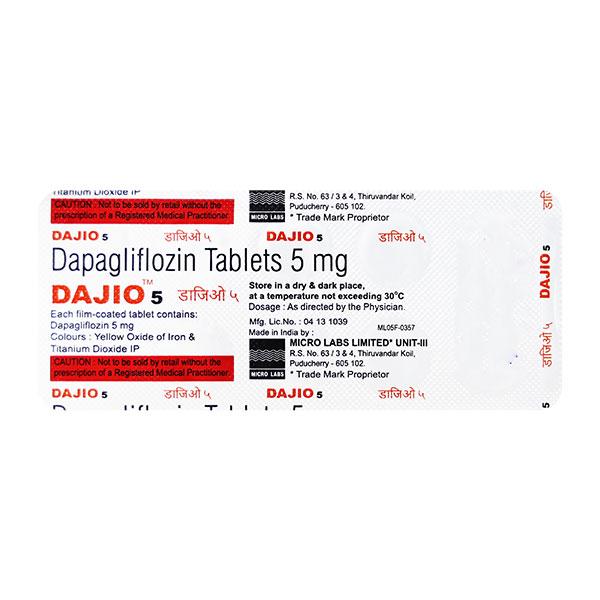 DAJIO 5 Tablet 10's - Diabetes-Ant