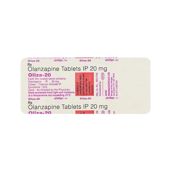 Oliza 20mg Tablet 10'S - Psychosis-Ans
