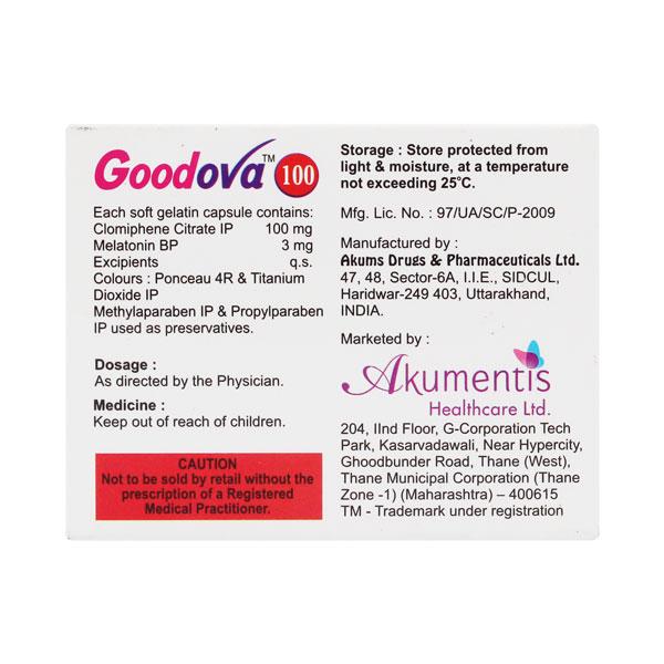 Goodova 100mg Capsule 5'S - Hormonal Therapy-Oes