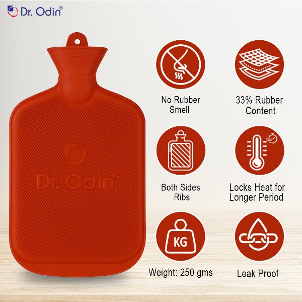 Dr. Odin Hot Water Bag 2L - Red 1's - Hot Pack/Ice Bag