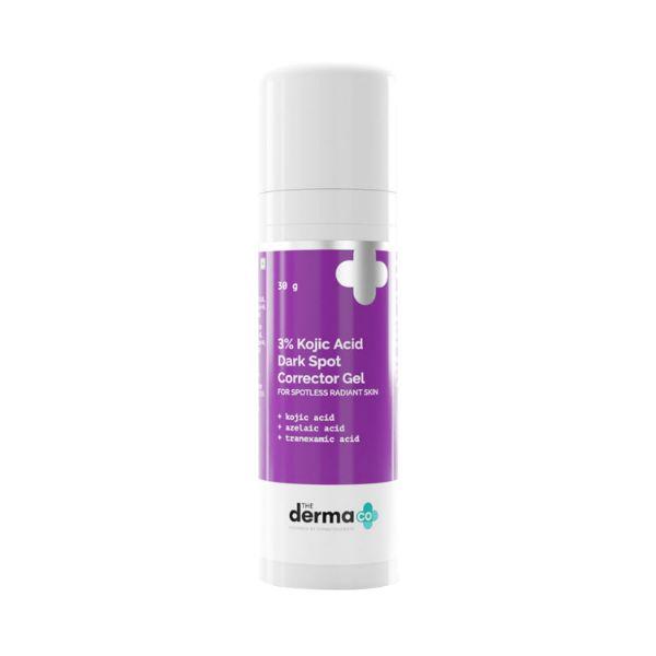 Netmeds | The Derma Co. 3% Kojic Acid Dark Spot Corrector Gel for Spotless radiant Skin 30gm