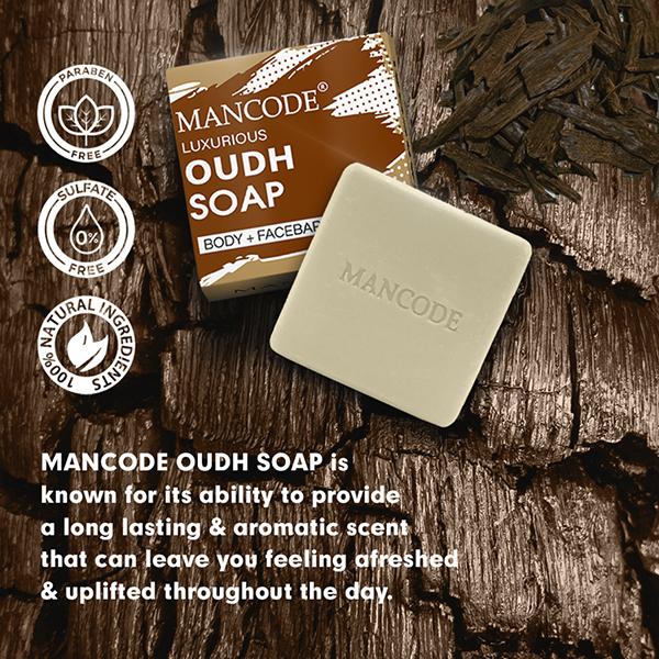 Mancode Luxurious Oudh Soap 125 gm - Soaps