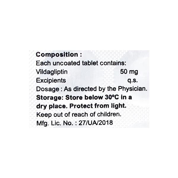 GLIPACURE 50mg Tablet 15's - Diabetes-Ant