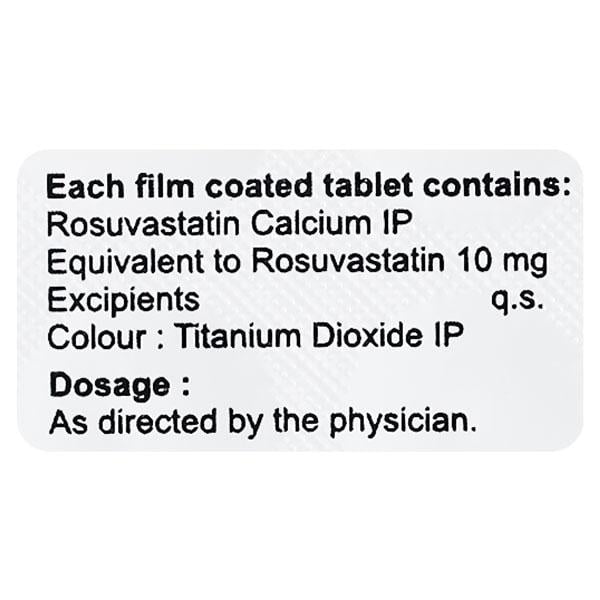 Rosave 10mg Tablet 15'S - High Cholesterol-Dys
