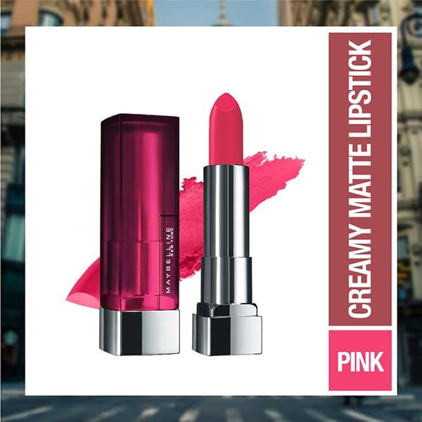 Maybelline New York Color Sensational Creamy Matte Lipstick, 630 Flaming Fuchsia 3.9 gm - Lipsticks