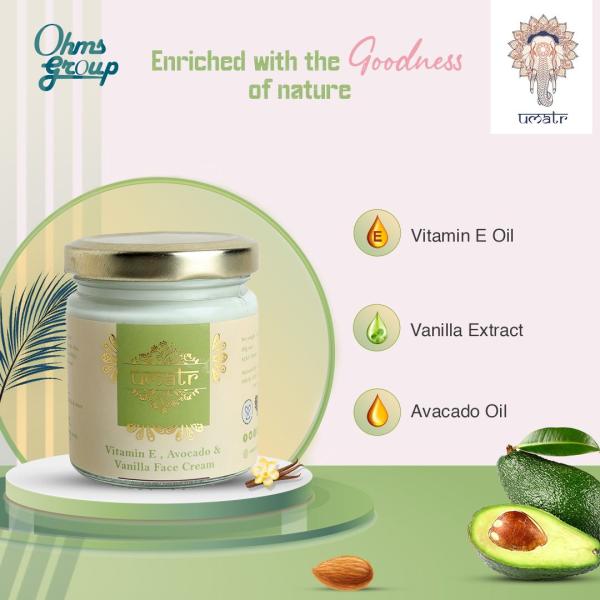 Umatr Vitamin E Avacado and Vanilla Face Cream 100 gm - Face Serum