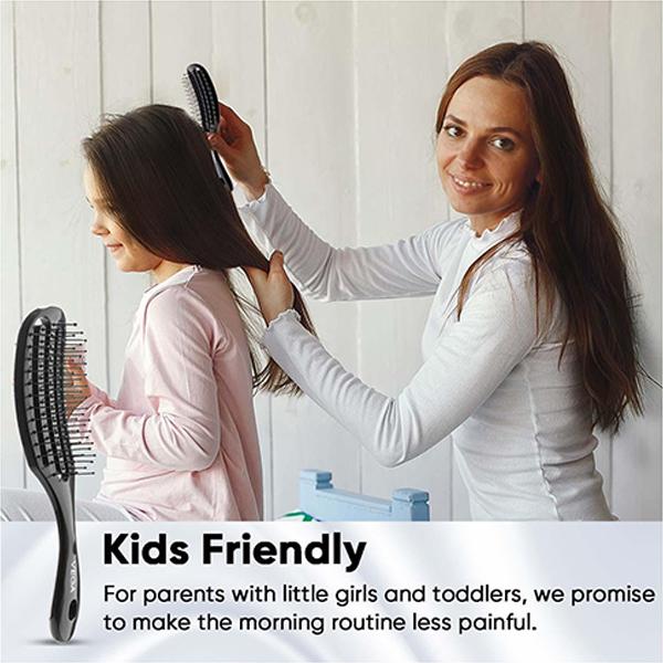 Vega Hair Brush,Vented Detangling Hair Brush for Women and Men, for Quick Blow Drying (DTB-02) 94 gm - Hair Brushes