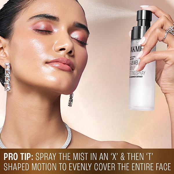 Lakme Be-Jewel Luminous Setting Spray, Weightless Mist, Up to 16 Hours Lock in 100 ml - Setting Spray