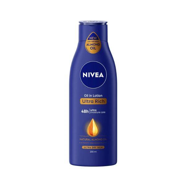 Nivea Body Lotion for Extremely Dry Skin, Oil in Lotion Ultra Rich 200 ml