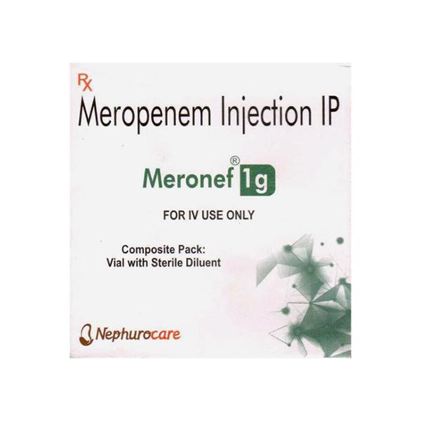 MERONEF 1gm Injection 1's - Bacterial Infections-OBL
