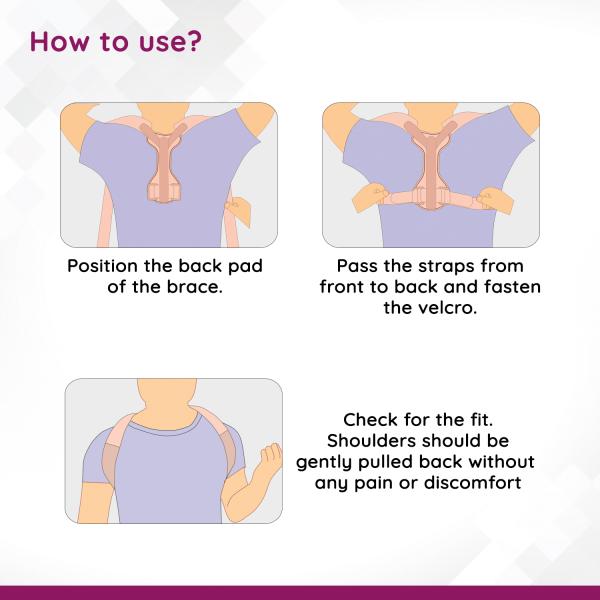 Flamingo Clavicle Brace (OC - 2018) (S) - Black - Back/Abdomen Supports