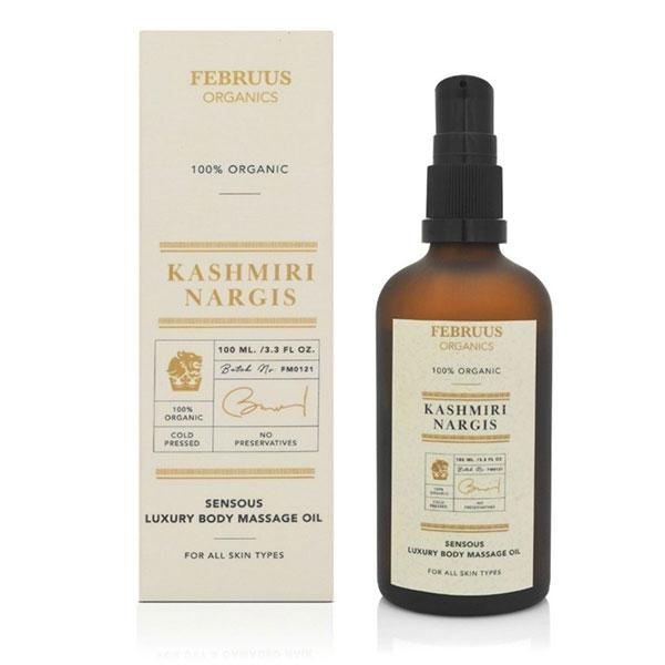Februus Organics Sensous Luxury Body Massage Oil - Kashmiri Nargis 100 ml - Massage Oils