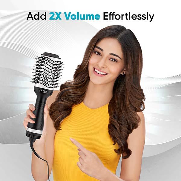 Vega Pro Volumizer Hair Dryer Brush for Hair Style, Hot Air Blow Dryer Brush for Women (VHSD-02) 670 gm - Hair Dryers