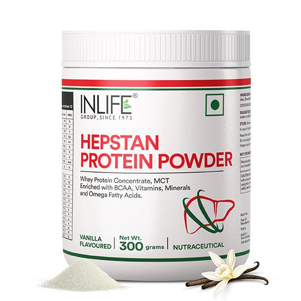 Netmeds | INLIFE Hepstan Protein Powder - Vanilla Flavour 300 gm