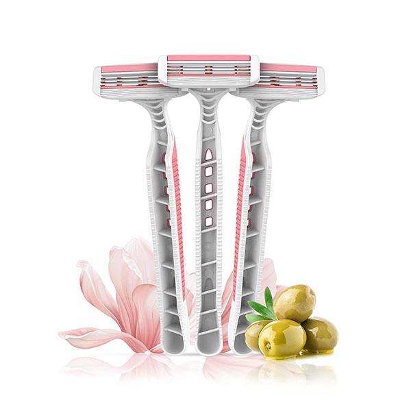 LetsShave Evior 3 Plus Disposable Razor - Women (Pack of 3)