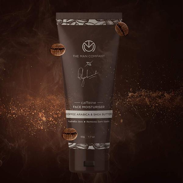 The Man Company Caffeine Face Moisturiser with Coffee Arabica and Shea Butter 50gm - Face Creams