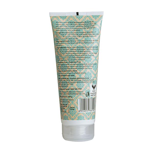 Gazafran Organics Mineral Rich Rejuvenating Body Wash 200gm - Shower Gels & Body Wash