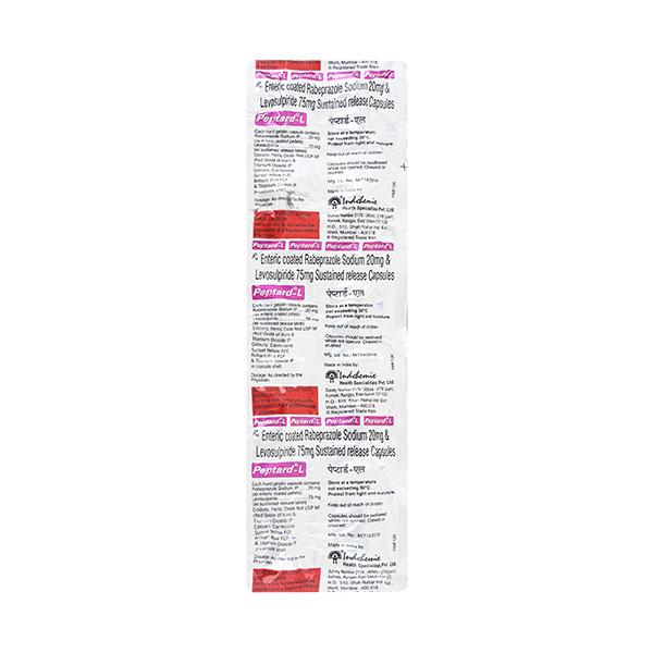 Peptard L Capsule 10'S - Ulcer/Reflux/Flatulence-Aaa