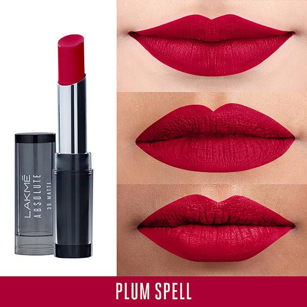 Lakme Unreal 3D Slim Bullet, Matte Finish, Plum Spell, 3.6gm - Lipsticks
