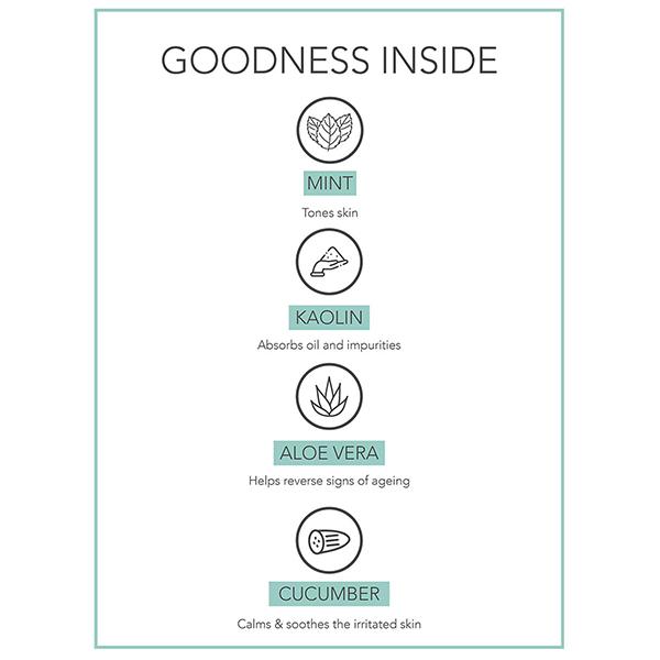 Fabessentials Aloe Vera Cucumber Mint Face Mask 100 gm - Face Packs