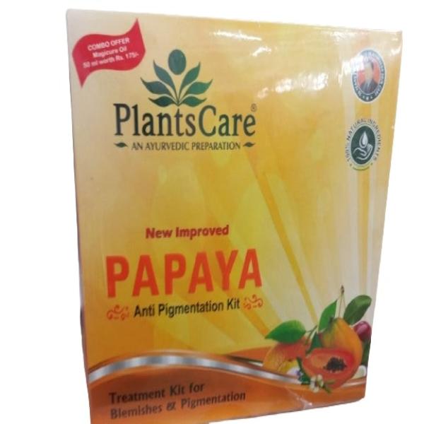 Netmeds | Plantscare Papaya Anti Pigmentation Kit 410 g (Free MagiCure Oil 50 ml)